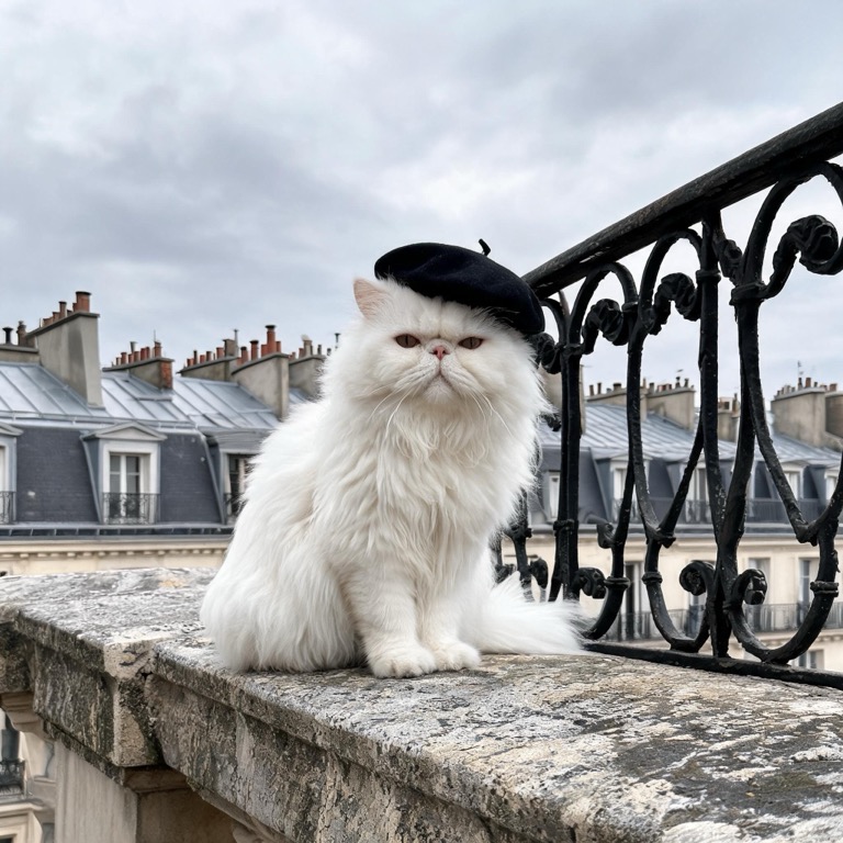 Paris — AI pet portrait template