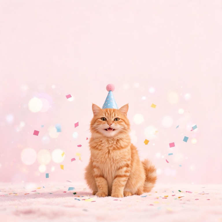 Birthday card — AI pet portrait template