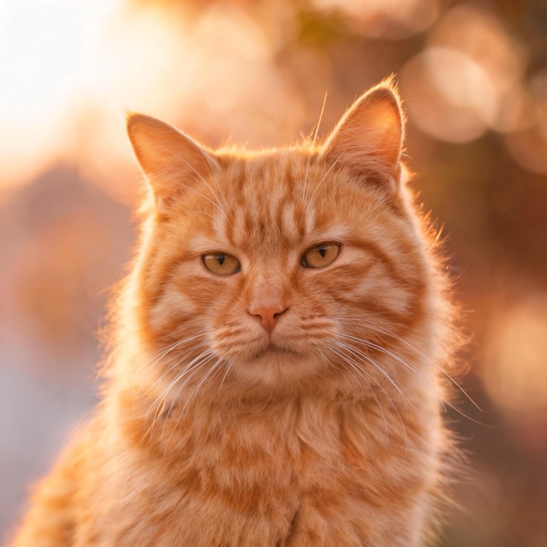 Golden hour — AI pet portrait template