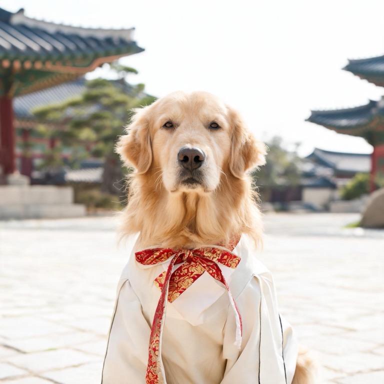 Hanbok — AI pet portrait template