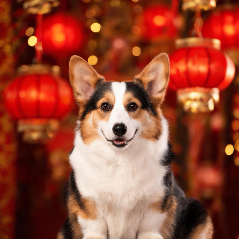 Lunar new year — AI pet portrait template