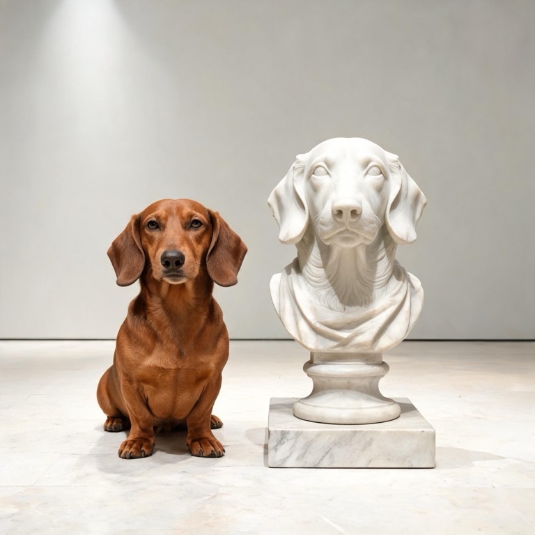 Marble — AI pet portrait template