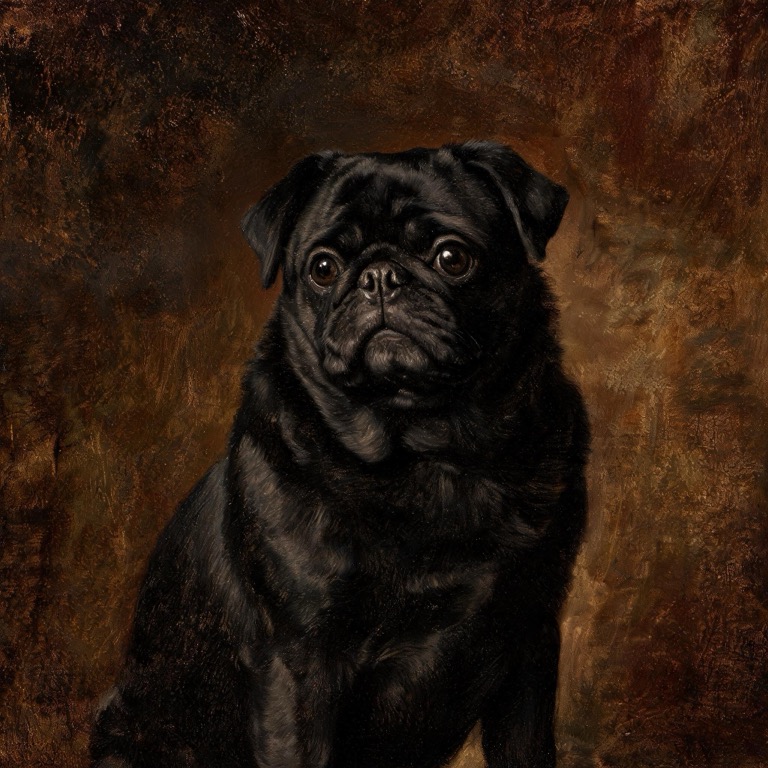 Classic oil — AI pet portrait template