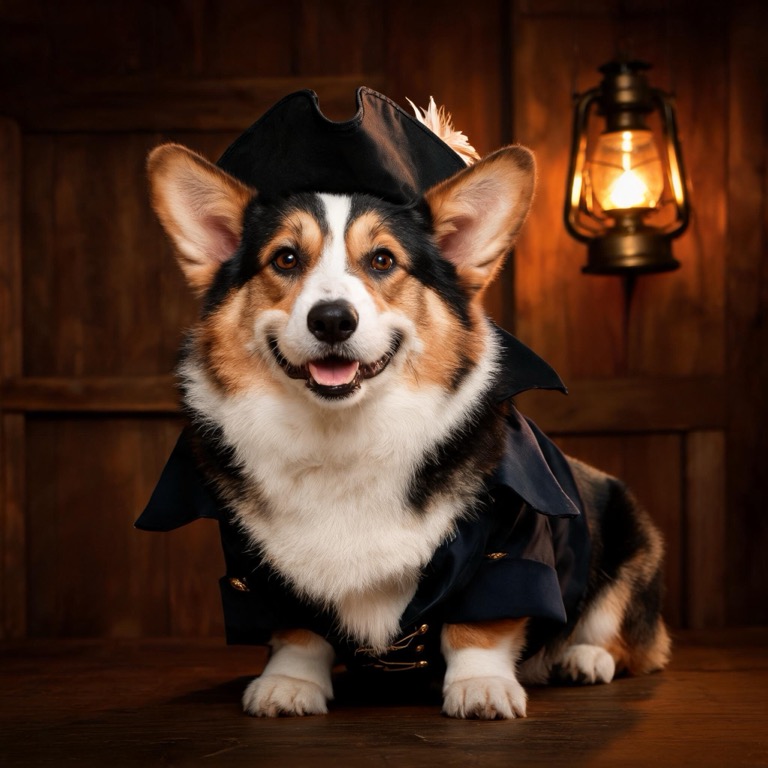 Pirate — AI pet portrait template