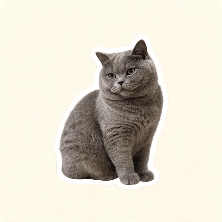 Sticker — AI pet portrait template