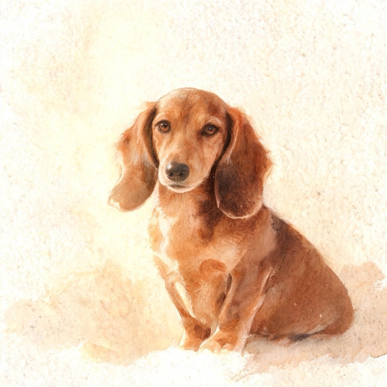 Watercolor — AI pet portrait template